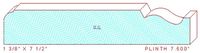 Plinth Block 7-1/2" Plinth Block 7-1/2"