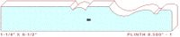 Plinth Block 8-1/2" - 1 Plinth Block 8-1/2" - 1