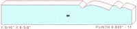 Plinth Block 8-5/8" - 11 Plinth Block 8-5/8" - 11