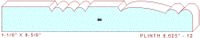Plinth Block 8-5/8" - 12 Plinth Block 8-5/8" - 12
