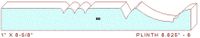 Plinth Block 8-5/8" - 6 Plinth Block 8-5/8" - 6