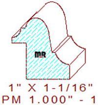Panel Moulding 1" - 1 Panel Moulding 1" - 1