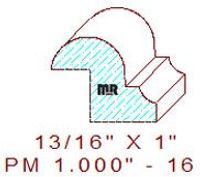 Panel Moulding 1" - 16 Panel Moulding 1" - 16