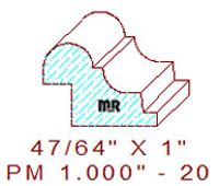 Panel Moulding 1" - 20 Panel Moulding 1" - 20
