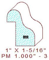 Panel Moulding 1" - 3 Panel Moulding 1" - 3