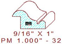 Panel Moulding 1" - 32 Panel Moulding 1" - 32
