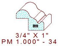 Panel Mould 1" - 34 Panel Mould 1" - 34