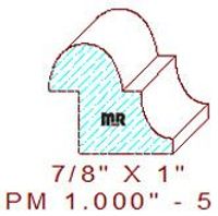 Panel Moulding 1" - 5 Panel Moulding 1" - 5