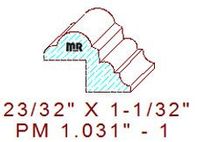 Panel Mould 1-1/32" - 1 Panel Mould 1-1/32" - 1