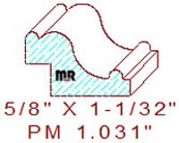 Panel Moulding 1-1/32" 