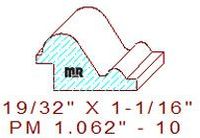 Panel Mould 1-1/16" - 10 Panel Mould 1-1/16" - 10