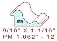 Panel Mould 1-1/16" - 12 Panel Mould 1-1/16" - 12