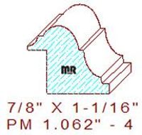 Panel Mould 1-1/16" - 4 Panel Mould 1-1/16" - 4