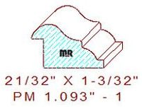 Panel Mould 1-3/32" - 1 Panel Mould 1-3/32" - 1