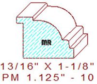 Panel Moulding 1-1/8" - 10 Panel Moulding 1-1/8" - 10