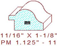 Panel Moulding 1-1/8" - 11 Panel Moulding 1-1/8" - 11