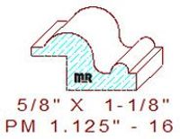 Panel Moulding 1-1/8" - 16 Panel Moulding 1-1/8" - 16