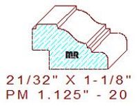 Panel Moulding 1-1/8" - 20 Panel Moulding 1-1/8" - 20