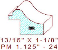 Panel Moulding 1-1/8" - 24 Panel Moulding 1-1/8" - 24