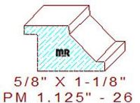 Panel Moulding 1-1/8" - 26 Panel Moulding 1-1/8" - 26