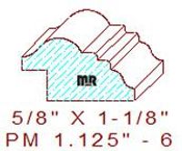 Panel Moulding 1-1/8" - 6 