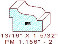 Panel Moulding 1-5/32" - 2 Panel Moulding 1-5/32" - 2