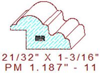Panel Moulding 1-3/16" - 11 Panel Moulding 1-3/16" - 11