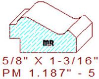Panel Moulding 1-3/16" - 5 Panel Moulding 1-3/16" - 5