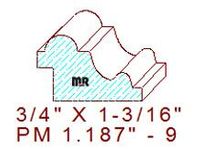 Panel Mould 1-3/16" - 9 Panel Mould 1-3/16" - 9