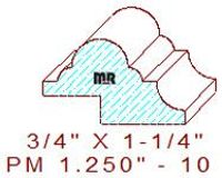 Panel Mould 1-1/4" - 10 Panel Mould 1-1/4" - 10