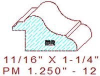 Panel Mould 1-1/4" - 12 Panel Mould 1-1/4" - 12