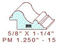 Panel Mould 1-1/4" - 15 Panel Mould 1-1/4" - 15