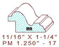 Panel Mould 1-1/4" - 17 Panel Mould 1-1/4" - 17