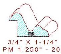 Panel Mould 1-1/4" - 20 