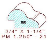 Panel Mould 1-1/4" - 21 Panel Mould 1-1/4" - 21