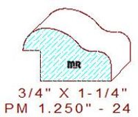 Panel Mould 1-1/4" - 24 Panel Mould 1-1/4" - 24