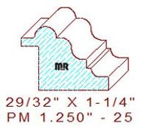 Panel Mould 1-1/4" - 25 Panel Mould 1-1/4" - 25