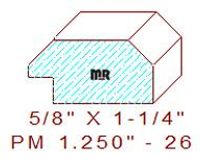 Panel Mould 1-1/4" - 26 Panel Mould 1-1/4" - 26