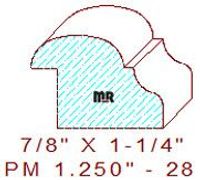 Panel Mould 1-1/4" - 28 Panel Mould 1-1/4" - 28