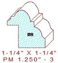 Panel Mould 1-1/4" - 3 Panel Mould 1-1/4" - 3