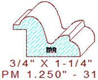 Panel Mould 1-1/4" - 31 Panel Mould 1-1/4" - 31