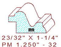 Panel Mould 1-1/4" - 32 Panel Mould 1-1/4" - 32