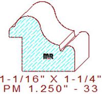 Panel Mould 1-1/4" - 33 Panel Mould 1-1/4" - 33