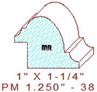 Panel Mould 1-1/4" - 38 Panel Mould 1-1/4" - 38
