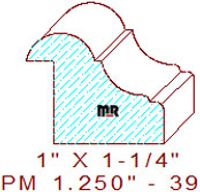 Panel Mould 1-1/4" - 39 Panel Mould 1-1/4" - 39