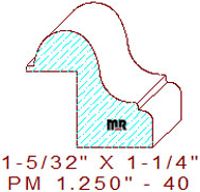 Panel Mould 1-1/4" - 40 Panel Mould 1-1/4" - 40