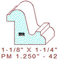 Panel Mould 1-1/4" - 42 Panel Mould 1-1/4" - 42