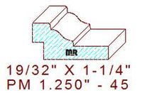 Panel Mould 1-1/4" - 45 Panel Mould 1-1/4" - 45