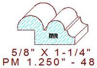 Panel Mould 1-1/4" - 48 Panel Mould 1-1/4" - 48