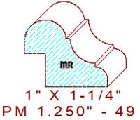 Panel Mould 1-1/4" - 49 Panel Mould 1-1/4" - 49
